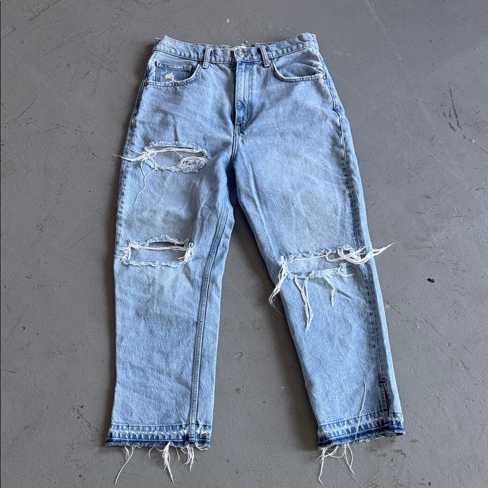 Free People Light Blue High Rise Jeans